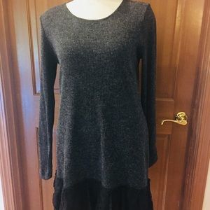 Knit tunic dress.